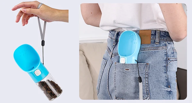 Handheld Dog Food & Treat Dispenser Training Pouch for Small Breeds Dogs Canine Training Aids and Behavior Accessories Supplies