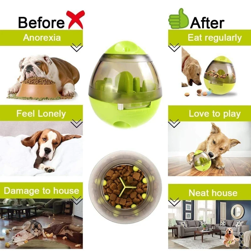 Interactive Cat Toy IQ Treat Ball Smarter Pet Toys Food Ball Food Dispenser For Cats Playing Training Balls Pet Supplies