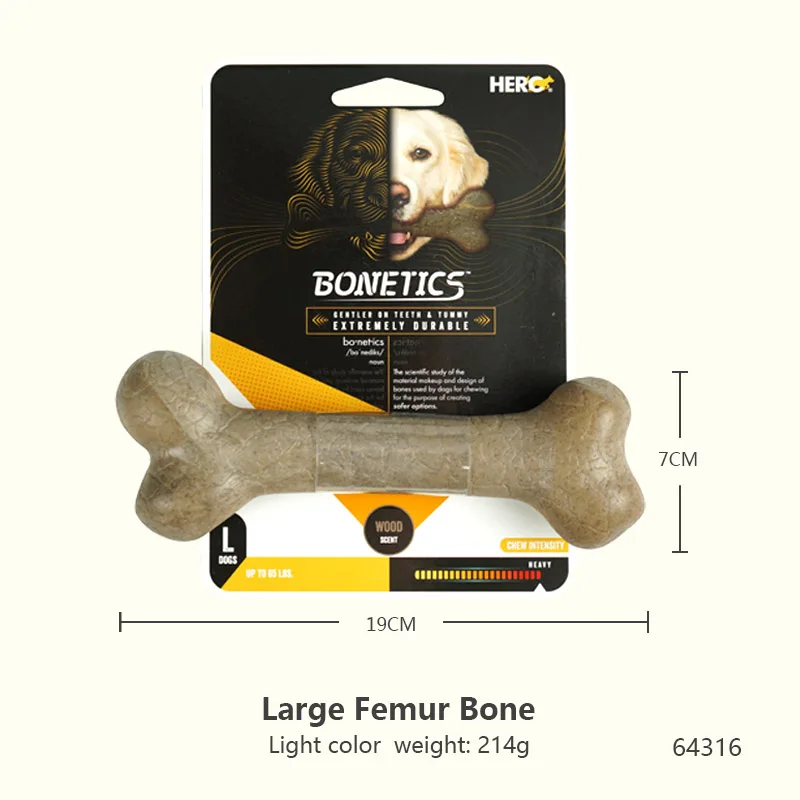 CAITEC Dog Toys Chewing Bone Toy Durable Bite Resistant Great for Tossing and Chasing Suitable for Small to Large Dogs