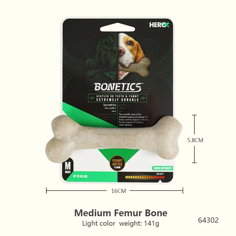 CAITEC Dog Toys Chewing Bone Toy Durable Bite Resistant Great for Tossing and Chasing Suitable for Small to Large Dogs