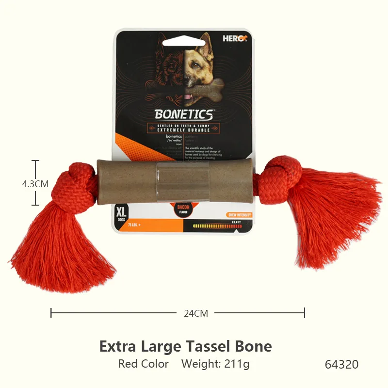 CAITEC Dog Toys Chewing Bone Toy Durable Bite Resistant Great for Tossing and Chasing Suitable for Small to Large Dogs