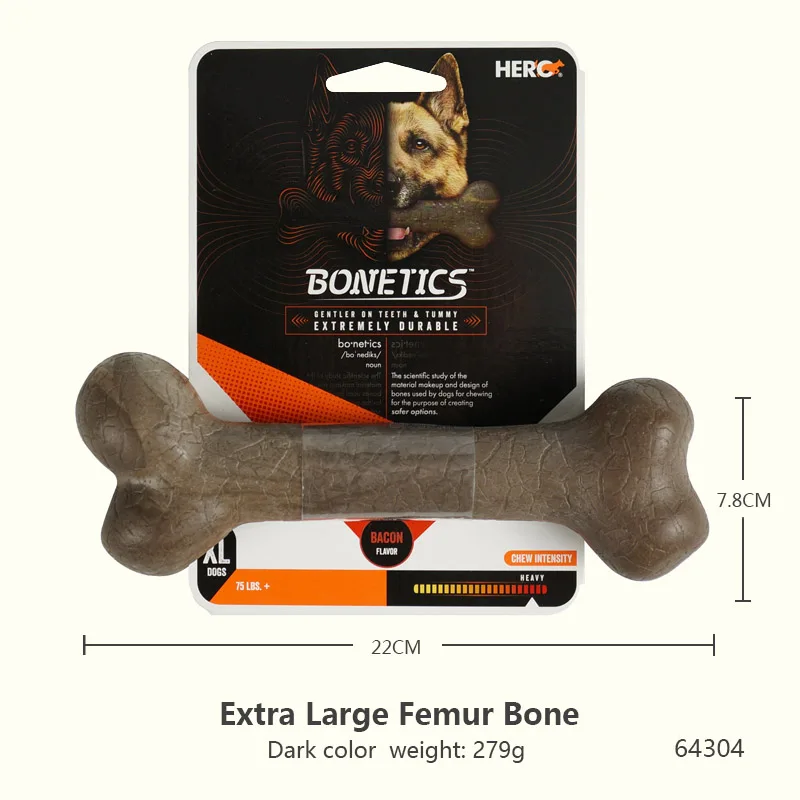 CAITEC Dog Toys Chewing Bone Toy Durable Bite Resistant Great for Tossing and Chasing Suitable for Small to Large Dogs