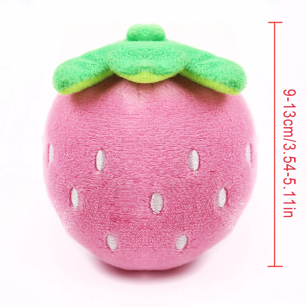 1pc Plush Squeaky Bone Dog Toys Bite-Resistant Clean Dog Chew Puppy Training Toy Soft Banana Carrot And Vegetable Pet Supplies