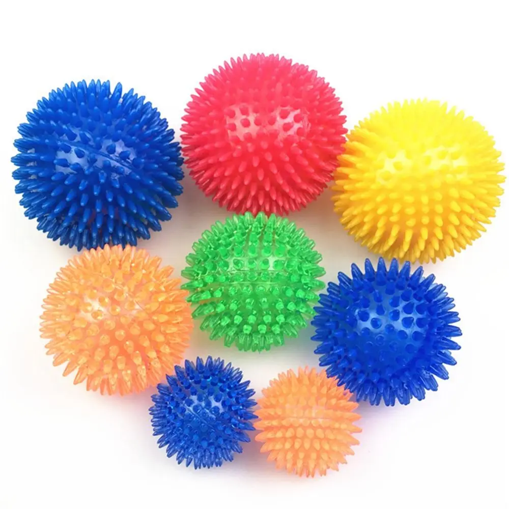 Squeaky Balls for Dogs, Fetch Balls for Dogs Rubber Bright Colors TPR Puppy Chew Toys Dog Balls