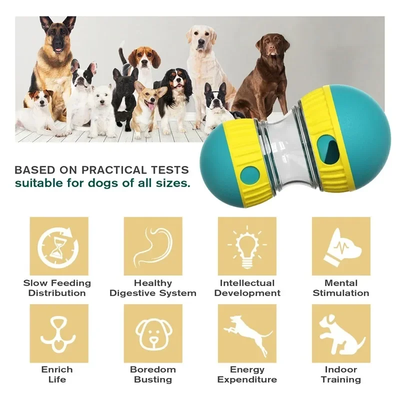 Dog Toy Tumbler Leaky Food Ball Elliptical Track Rolling Ball Slowly Feeding Protects Stomach Increase Intelligence Pet Supplies Dog Toy Tumbler Leaky Food Ball Elliptical Track Rolling Ball Slowly Feeding Protects Stomach Increase Intelligence Pet Supplies