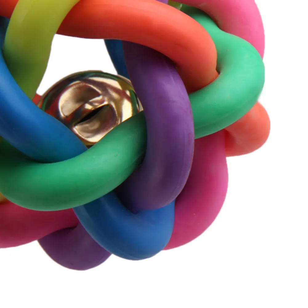 Pet Dog Ball Toys Colorful Bell Woven Toy Popular Dog Bite Resistant Rubber Pet Chewing Playing Fetching Nice Ball Products Pet Dog Ball Toys Colorful Bell Woven Toy Popular Dog Bite Resistant Rubber Pet Chewing Playing Fetching Nice Ball Products