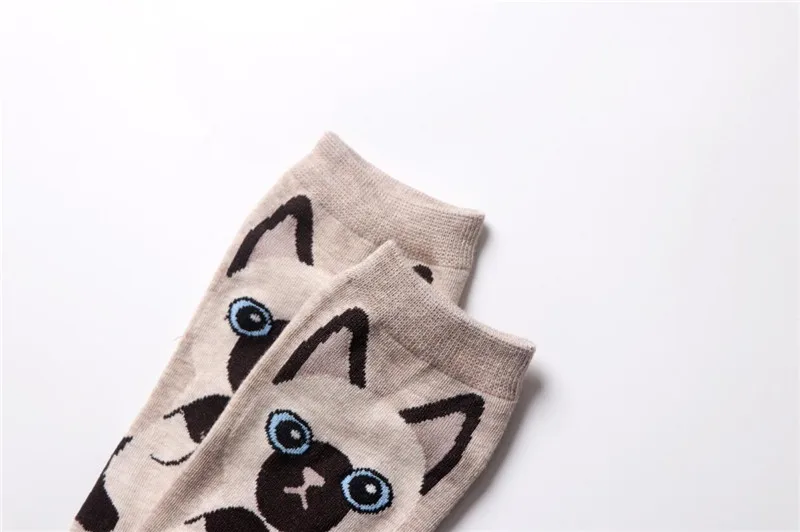 5 Pairs Cat Dog Cartoon Women Socks Cute Animal Cotton Ankle Sock Korean Japanese Kawaii Breathable Casual Low Cut Short Socks