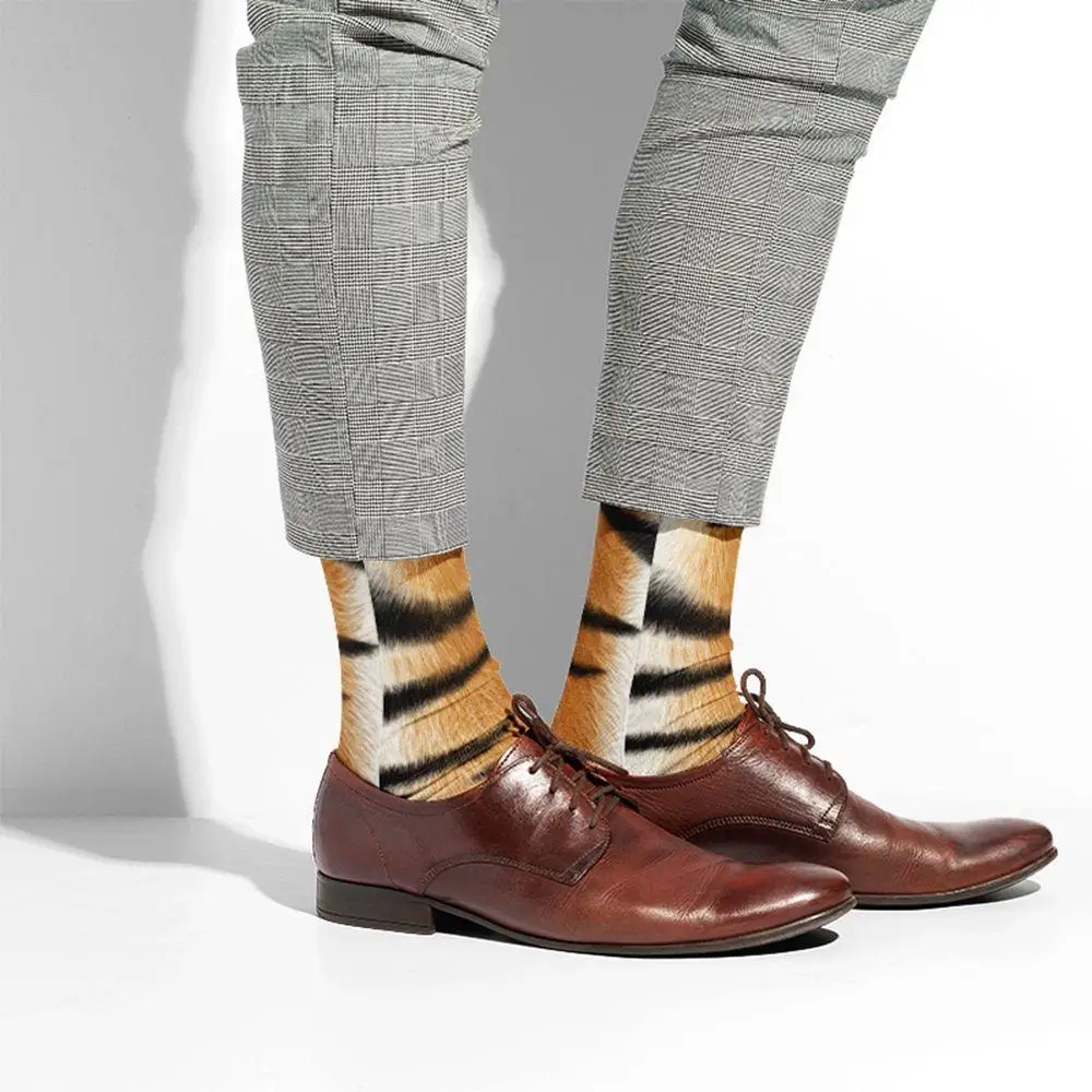 3D Print Animals Sock Cat Tiger Dog Leopard Funny Socks For Women Men High Ankle Socks Cosplay Halloween Costumes Accessories 3D Print Animals Sock Cat Tiger Dog Leopard Funny Socks For Women Men High Ankle Socks Cosplay Halloween Costumes Accessories