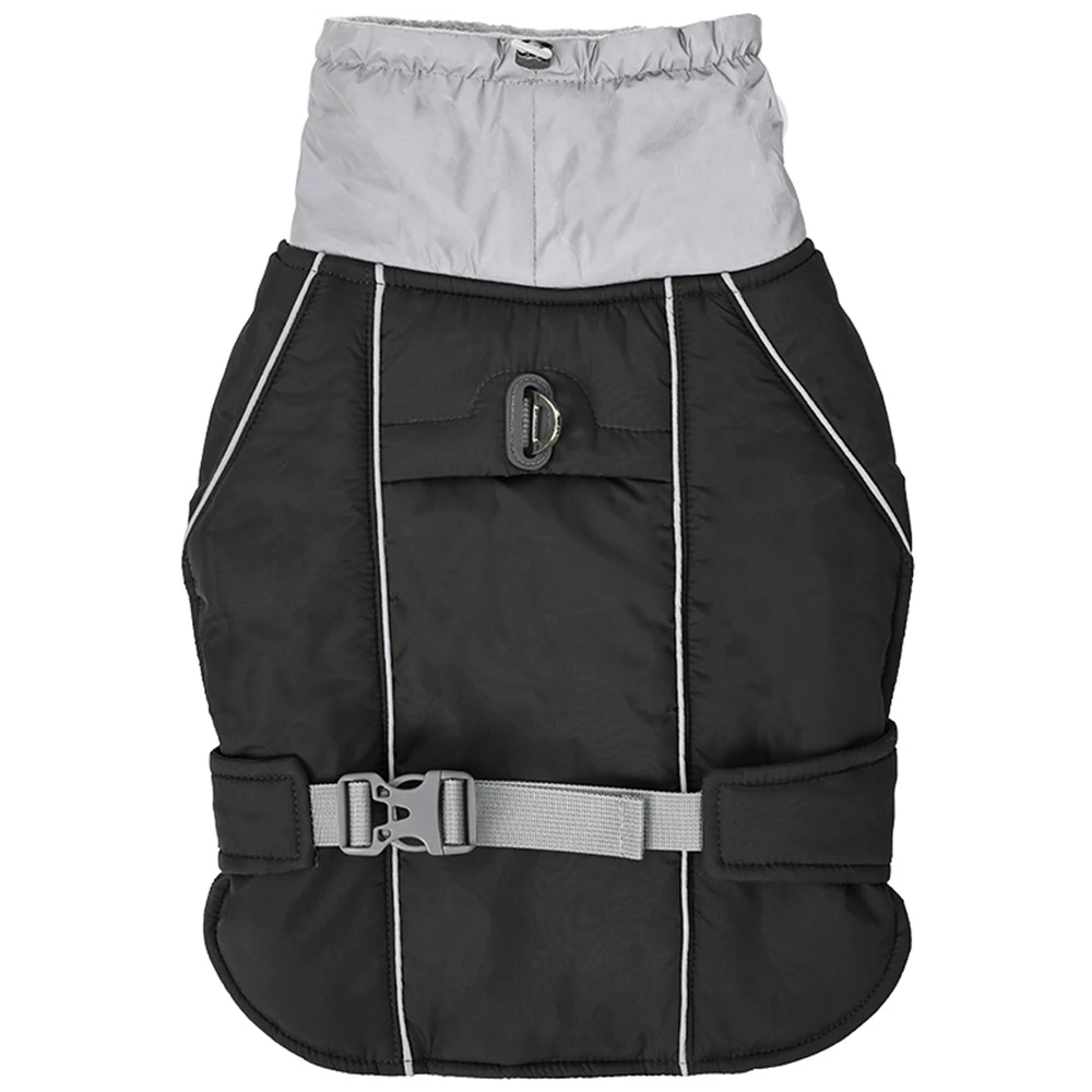 Spring New Thicken Warm Pet Dog Jacket Reflective Safety Vest Jacket Pet Waterproof Coat Dogs Training Thermal Cotton Clothes