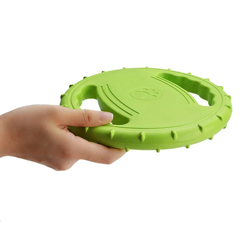 1PC Dog Flying Disc Interactive Rubber Dog Toys Soft Floating Dog Catcher Toy for Pet Training & Chewing 1PC Dog Flying Disc Interactive Rubber Dog Toys Soft Floating Dog Catcher Toy for Pet Training & Chewing