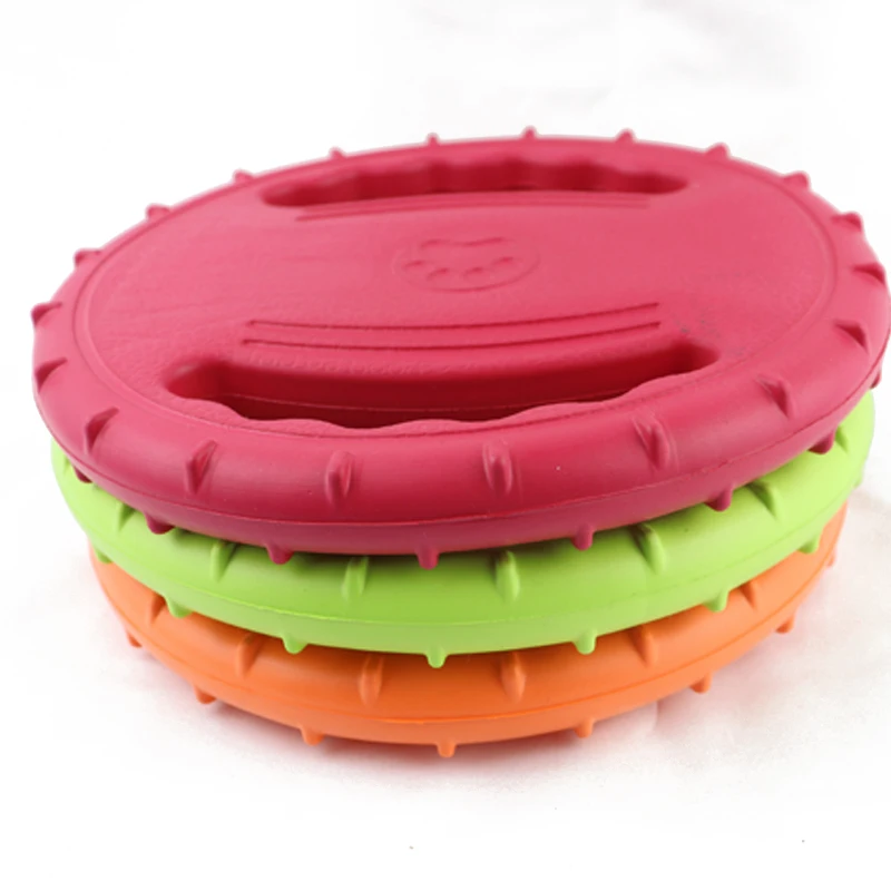 1PC Dog Flying Disc Interactive Rubber Dog Toys Soft Floating Dog Catcher Toy for Pet Training & Chewing 1PC Dog Flying Disc Interactive Rubber Dog Toys Soft Floating Dog Catcher Toy for Pet Training & Chewing