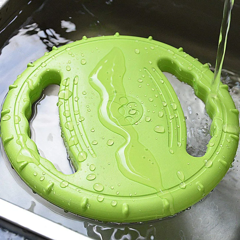1PC Dog Flying Disc Interactive Rubber Dog Toys Soft Floating Dog Catcher Toy for Pet Training & Chewing 1PC Dog Flying Disc Interactive Rubber Dog Toys Soft Floating Dog Catcher Toy for Pet Training & Chewing
