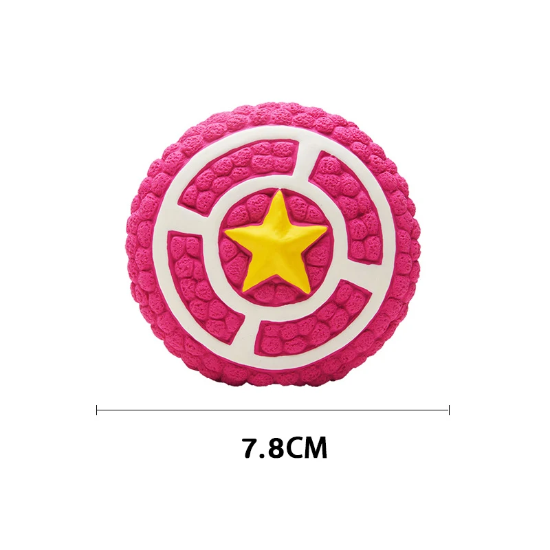 Squeaky Dog Toys Natural Latex Footballs Soft Bouncy Durable For Small Medium Large Dogs Interactive Chew Fetch Play Dog Toy
