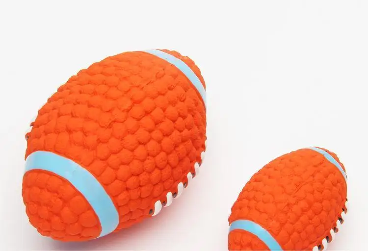 Squeaky Dog Toys Natural Latex Footballs Soft Bouncy Durable For Small Medium Large Dogs Interactive Chew Fetch Play Dog Toy