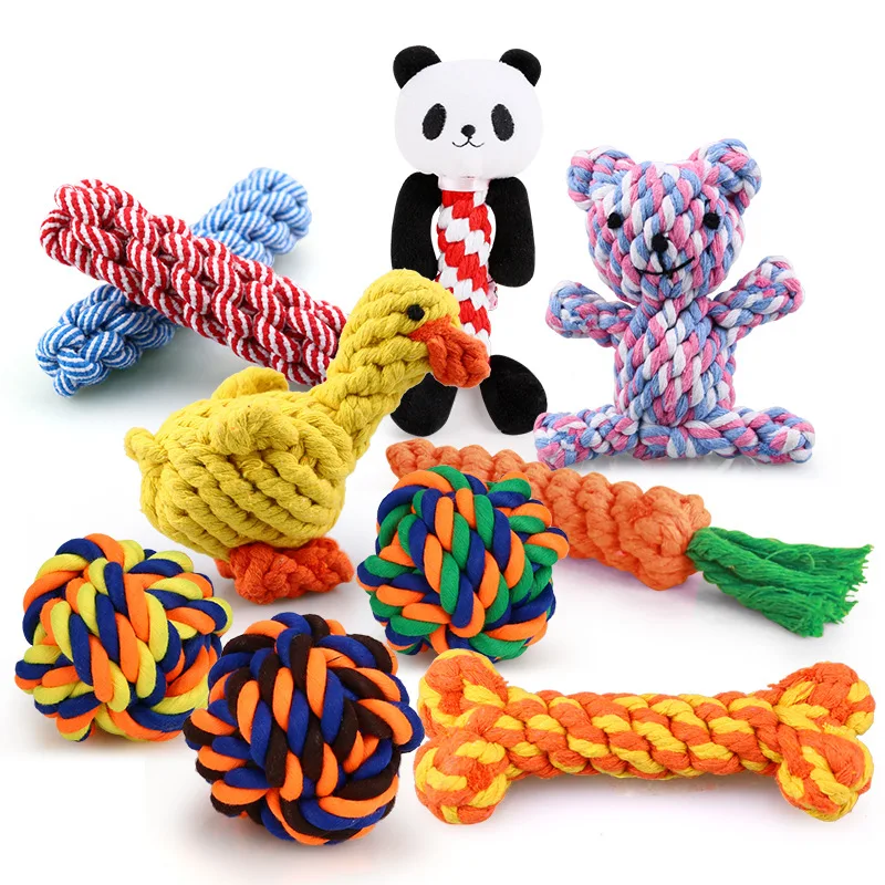 1pcs Bite Resistant Pet Dog Chew Toys for Small Dogs Cleaning Teeth Puppy Cat Dogs Rope Knot Ball Toy Playing animal Accessories 1pcs Bite Resistant Pet Dog Chew Toys for Small Dogs Cleaning Teeth Puppy Cat Dogs Rope Knot Ball Toy Playing animal Accessories