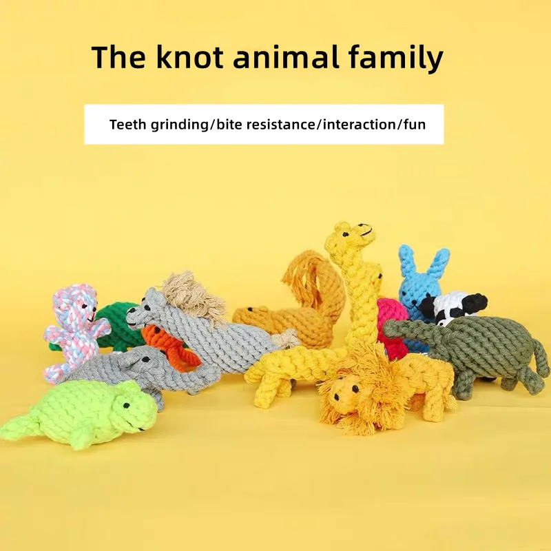 1pcs Bite Resistant Pet Dog Chew Toys for Small Dogs Cleaning Teeth Puppy Cat Dogs Rope Knot Ball Toy Playing animal Accessories 1pcs Bite Resistant Pet Dog Chew Toys for Small Dogs Cleaning Teeth Puppy Cat Dogs Rope Knot Ball Toy Playing animal Accessories