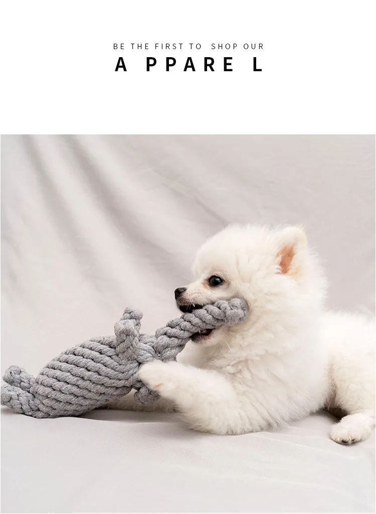 1pcs Bite Resistant Pet Dog Chew Toys for Small Dogs Cleaning Teeth Puppy Dog Rope Knot Ball Toy Playing Animals Dogs Toys Pets