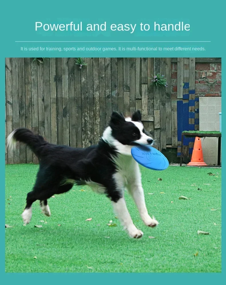 Dog Toy Flying Disc Silicone Material Sturdy Resistant Bite Mark Repairable Pet Outdoor Training Entertainment Throwing Type Toy Dog Toy Flying Disc Silicone Material Sturdy Resistant Bite Mark Repairable Pet Outdoor Training Entertainment Throwing Type Toy