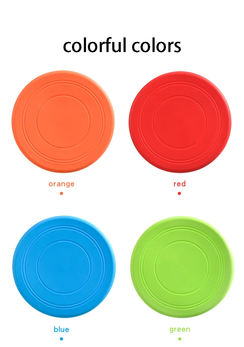 Pet Training Toy Interactive Dog Chew Toys Resistance Bite Soft Rubber Toys Pet Flying Discs Dog