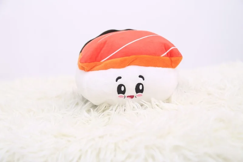 Sushi Cat Toys Sushi Roll Pillow Kitten Chew Bite Supplies Boredom Relief Fluffy Kitty Teeth Cleaning Chewing Cats Interactive