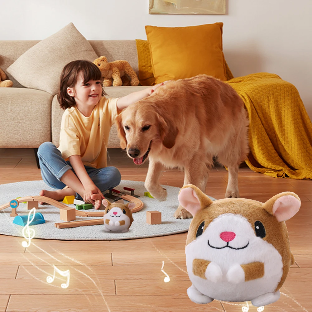 Plush Automatic Bouncing Toys Bite Resistant Music Vibration Bouncing Ball Talking Self-Moving for Dog Indoor Playing Plush Automatic Bouncing Toys Bite Resistant Music Vibration Bouncing Ball Talking Self-Moving for Dog Indoor Playing