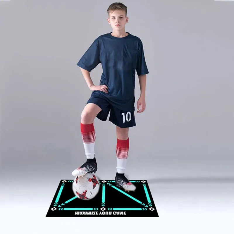 Football Training Mat Durable Non Slip Foldable Kids Adults Dribble Training Mat Football Training Indoor Ourdoor Equipment