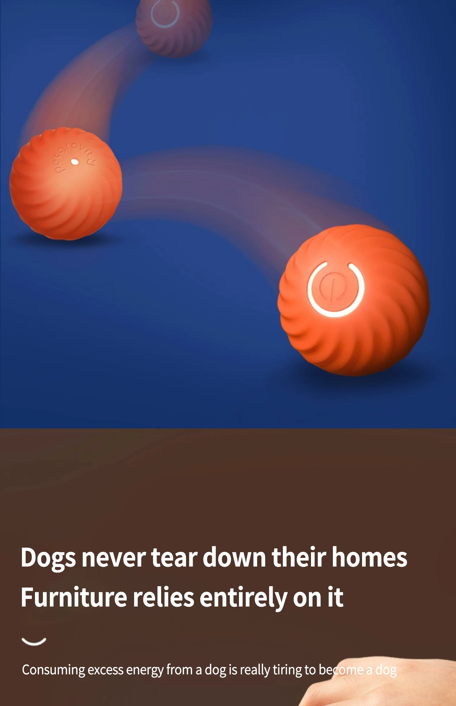 Smart Dog Toy Ball Electronic Interactive Pet Toy Moving Ball USB Automatic Moving Bouncing for Puppy Birthday Gift Cat Product
