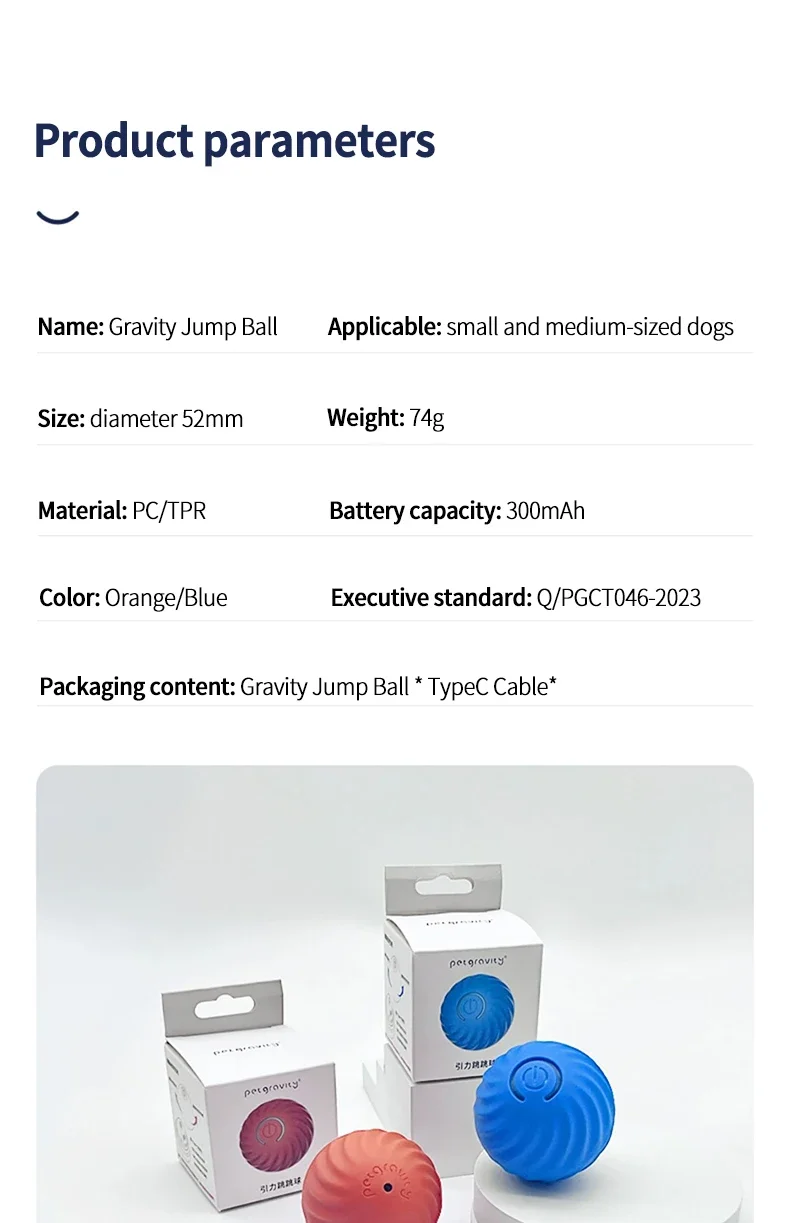 Smart Dog Toy Ball Electronic Interactive Pet Toy Moving Ball USB Automatic Moving Bouncing for Puppy Birthday Gift Cat Product
