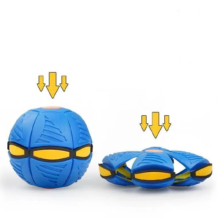 Pet Dog Toys Flying Saucer Ball Magic Deformation UFO TOYS Outdoor Sports Dog Training Equipment Children's Sports Balls