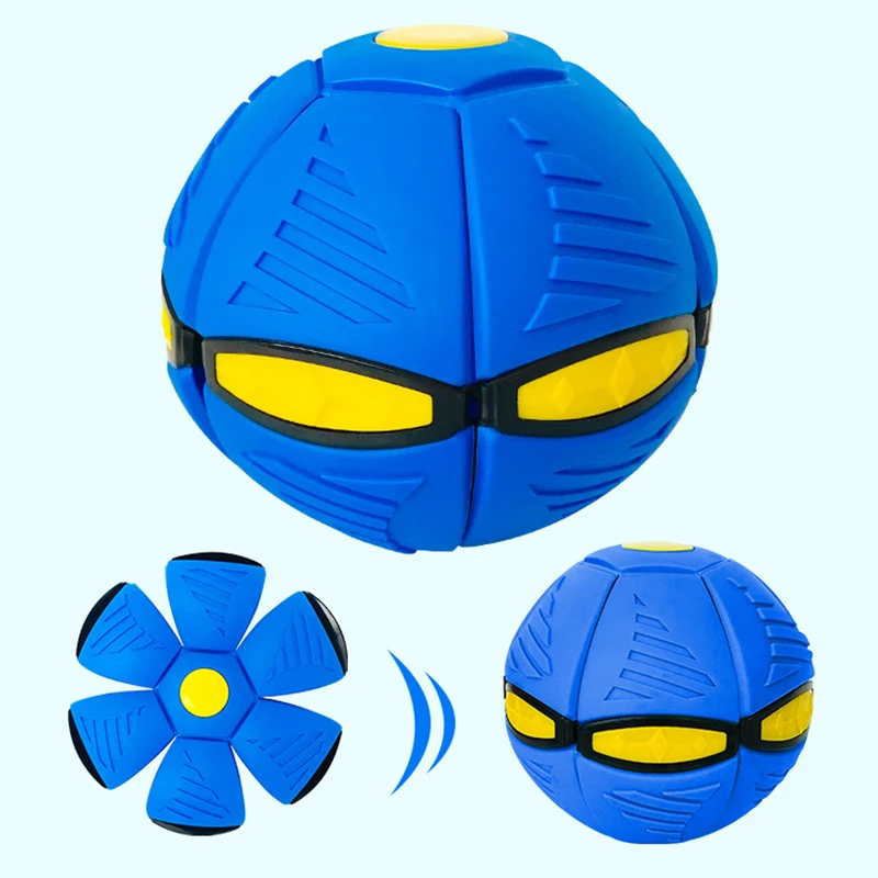 Pet Dog Toys Flying Saucer Ball Magic Deformation UFO TOYS Outdoor Sports Dog Training Equipment Children's Sports Balls