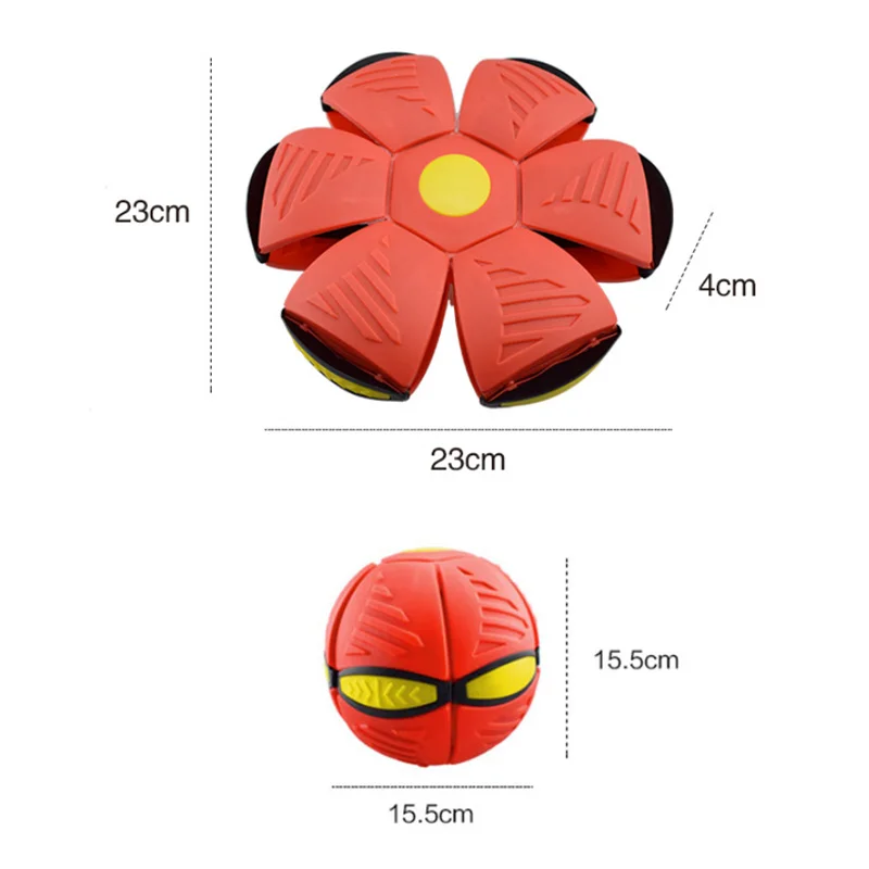 Pet Dog Toys Flying Saucer Ball Magic Deformation UFO TOYS Outdoor Sports Dog Training Equipment Children's Sports Balls