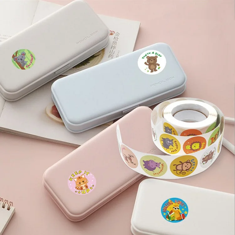 100-500pc Stickers for Children Kids Rolling Animal Roll Dog Stickers Small Packaging Pack Stickers Photocard Decor Lables