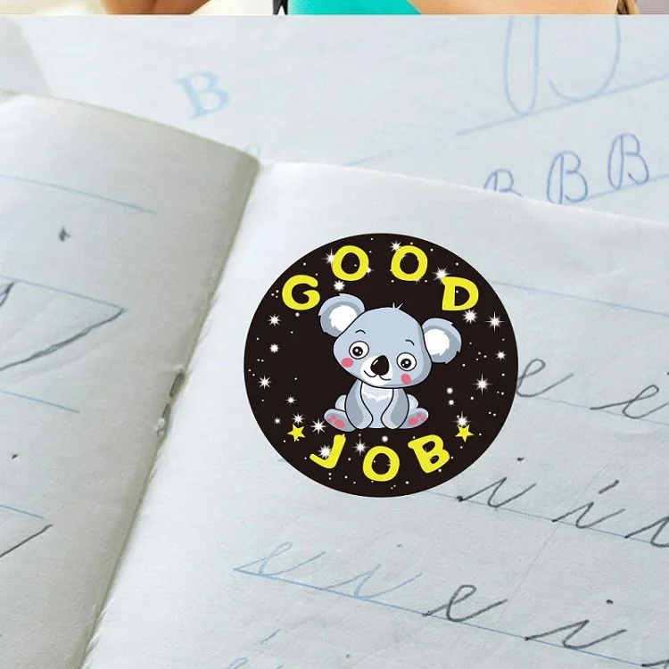 100-500pc Stickers for Children Kids Rolling Animal Roll Dog Stickers Small Packaging Pack Stickers Photocard Decor Lables