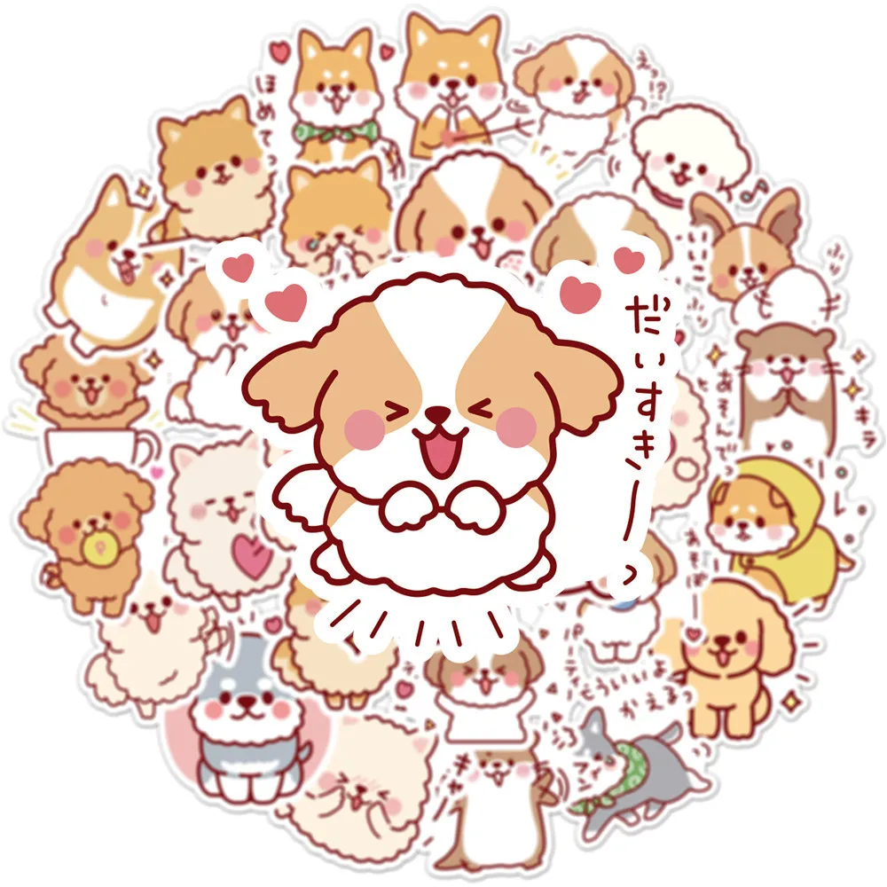 50 pcs/set Kawaii Fluffy Dog PVC Waterproof Stickers Cute Scrapbooking Diy Journaling Diary Stationery Sticker Gift Decor 50 pcs/set Kawaii Fluffy Dog PVC Waterproof Stickers Cute Scrapbooking Diy Journaling Diary Stationery Sticker Gift Decor