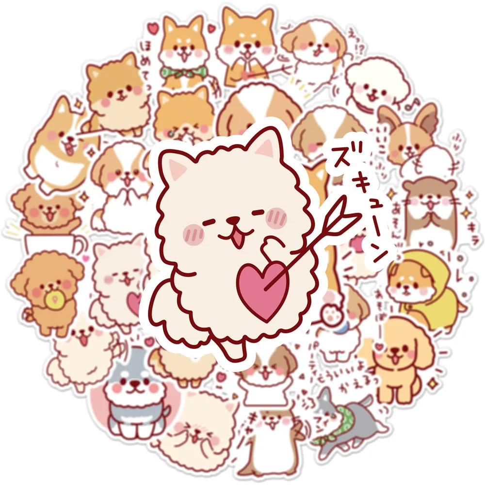 50 pcs/set Kawaii Fluffy Dog PVC Waterproof Stickers Cute Scrapbooking Diy Journaling Diary Stationery Sticker Gift Decor 50 pcs/set Kawaii Fluffy Dog PVC Waterproof Stickers Cute Scrapbooking Diy Journaling Diary Stationery Sticker Gift Decor