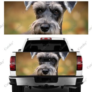 Animal Scottish Terrier Dog Truck Tailgate Wrap Professional Grade Material Universal Fit for Full Size Trucks Weatherproof