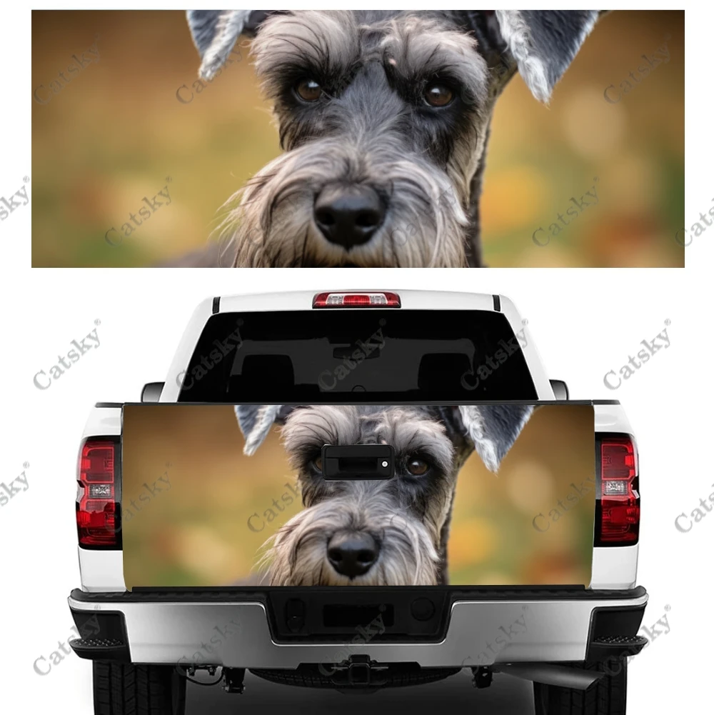 Animal Scottish Terrier Dog Truck Tailgate Wrap Professional Grade Material Universal Fit for Full Size Trucks Weatherproof