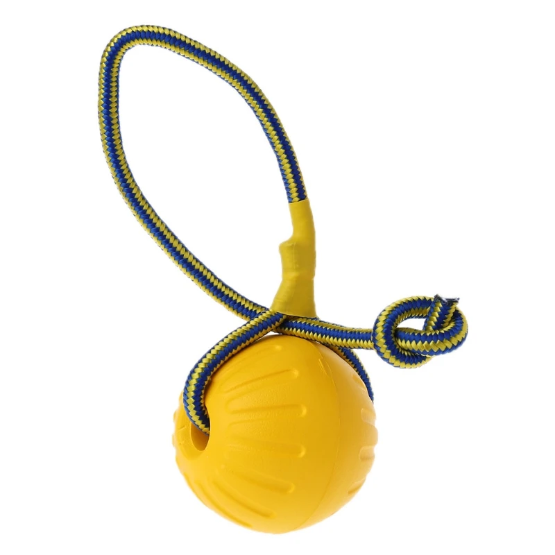 Dog Chew Toy EVA Floating Water Balls Pet Puppy Outdoor Training Interactive Ball Toy With Rope Dogs Biting Fetching Play Toy