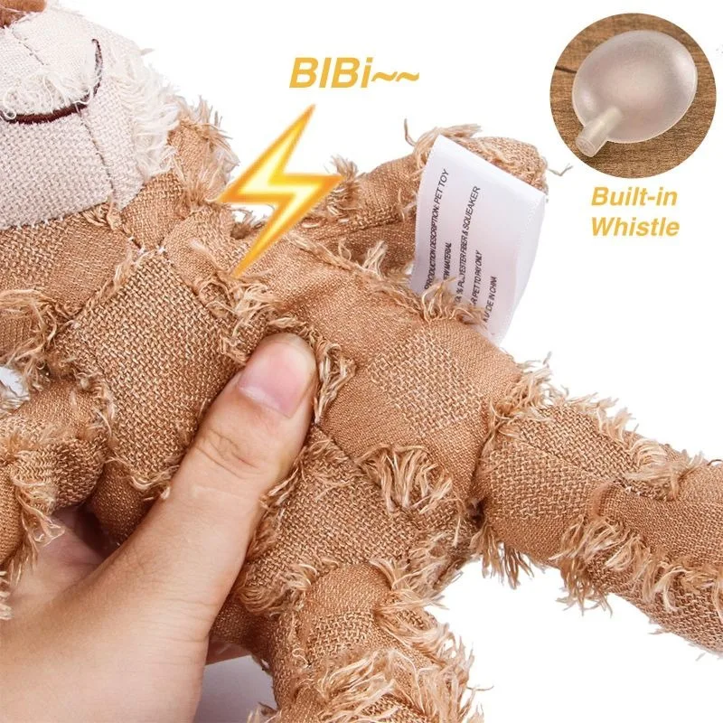 Pet Teddy Bear Soundmaking Toy Plush Interactive Dog Toys Grinding Cleaning Teeth Anti Bite Abreact Plaything Bear Pets Supplies Pet Teddy Bear Soundmaking Toy Plush Interactive Dog Toys Grinding Cleaning Teeth Anti Bite Abreact Plaything Bear Pets Supplies