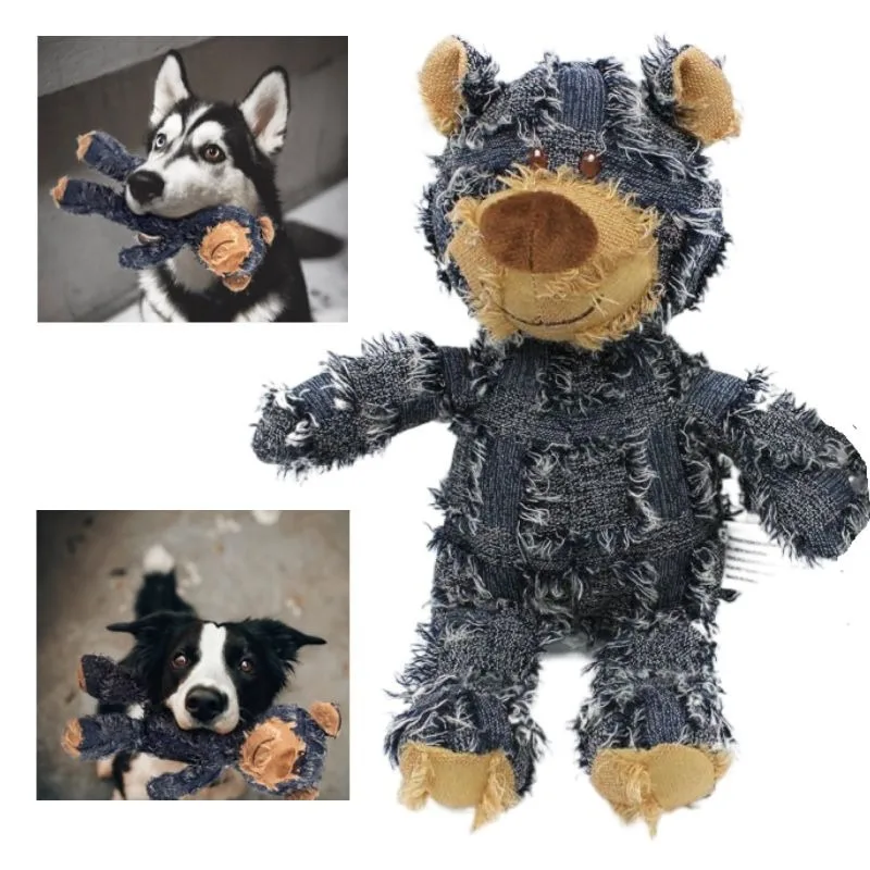 Pet Teddy Bear Soundmaking Toy Plush Interactive Dog Toys Grinding Cleaning Teeth Anti Bite Abreact Plaything Bear Pets Supplies Pet Teddy Bear Soundmaking Toy Plush Interactive Dog Toys Grinding Cleaning Teeth Anti Bite Abreact Plaything Bear Pets Supplies