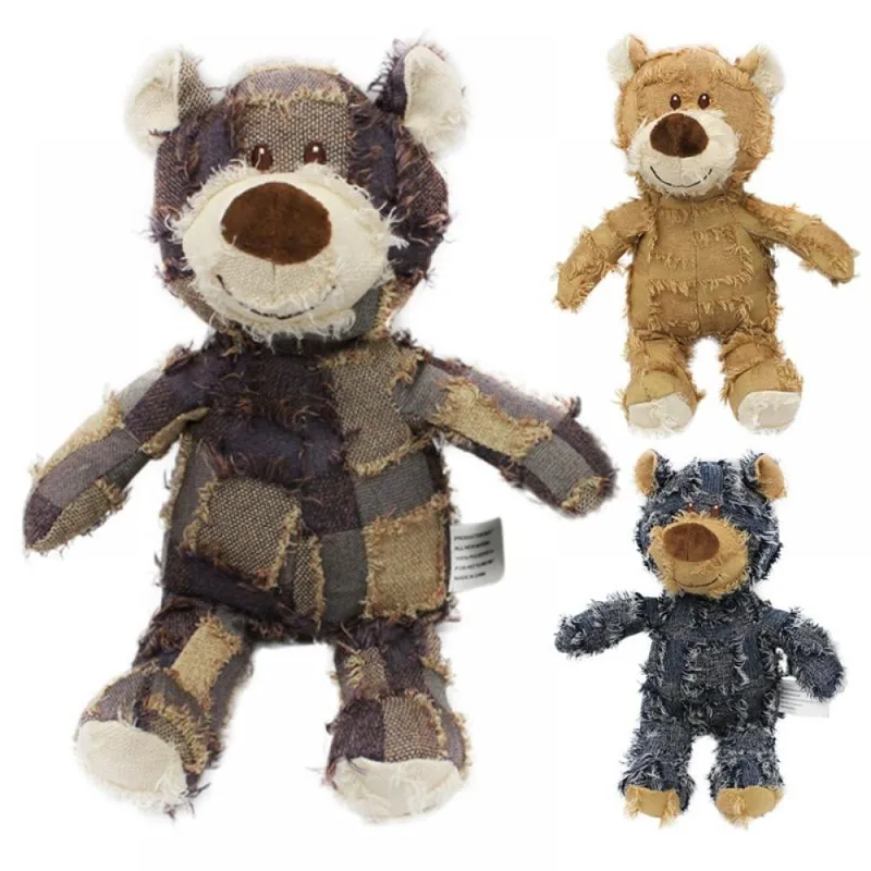 Pet Teddy Bear Soundmaking Toy Plush Interactive Dog Toys Grinding Cleaning Teeth Anti Bite Abreact Plaything Bear Pets Supplies Pet Teddy Bear Soundmaking Toy Plush Interactive Dog Toys Grinding Cleaning Teeth Anti Bite Abreact Plaything Bear Pets Supplies