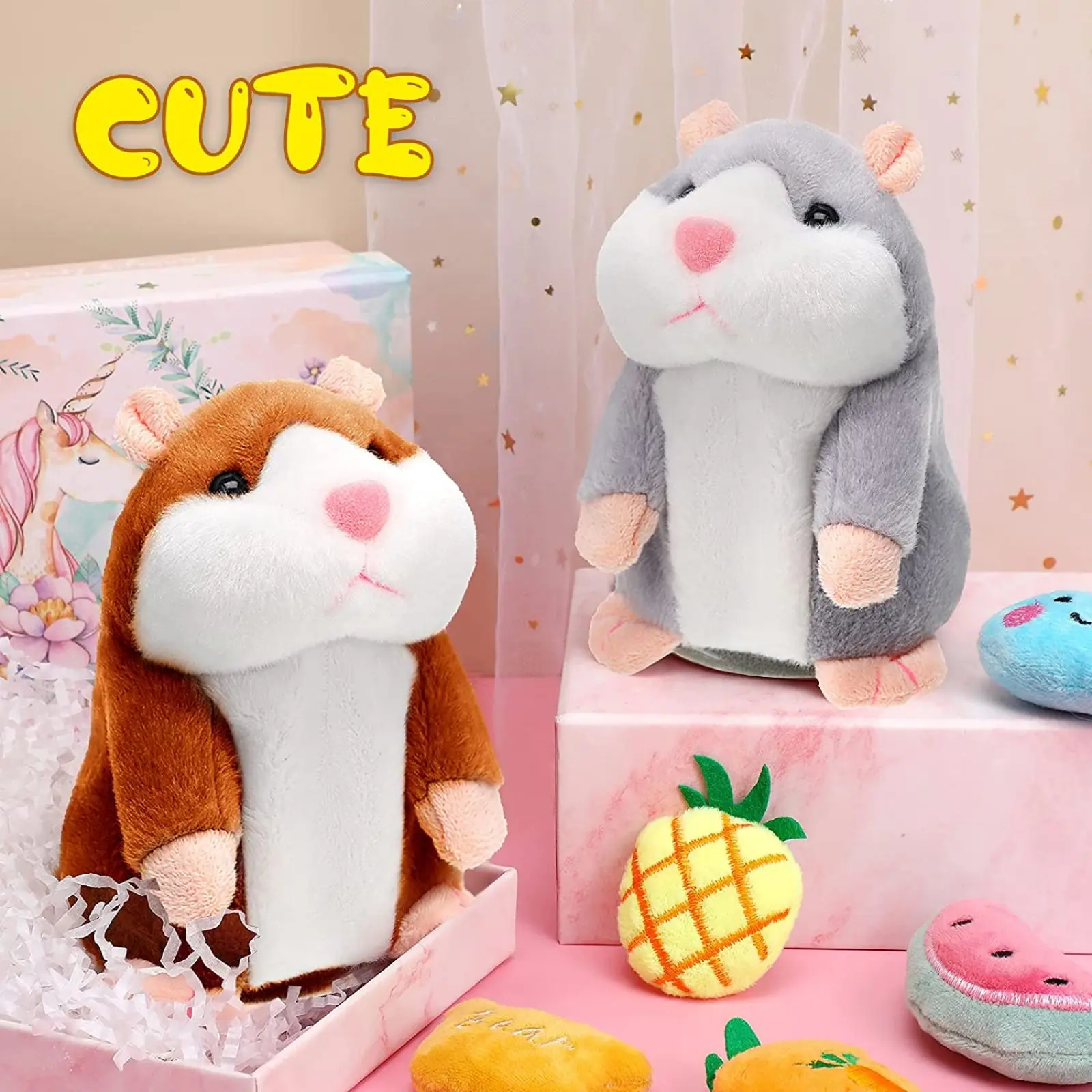 Cute Talking Hamster Toy Children's Best Friend Cute Talking Hamster Toy Children's Best Friend