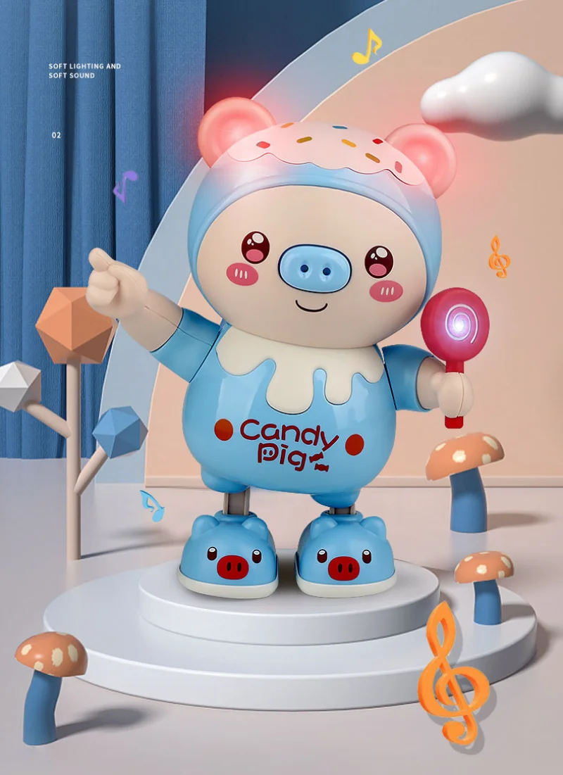 Kids Electronic Pets Pig Dancing Toy With Swing Light Music Cute Pig Cartoon Animal Baby Toys For Boys Girls Birthday Xmas Gifts Kids Electronic Pets Pig Dancing Toy With Swing Light Music Cute Pig Cartoon Animal Baby Toys For Boys Girls Birthday Xmas Gifts