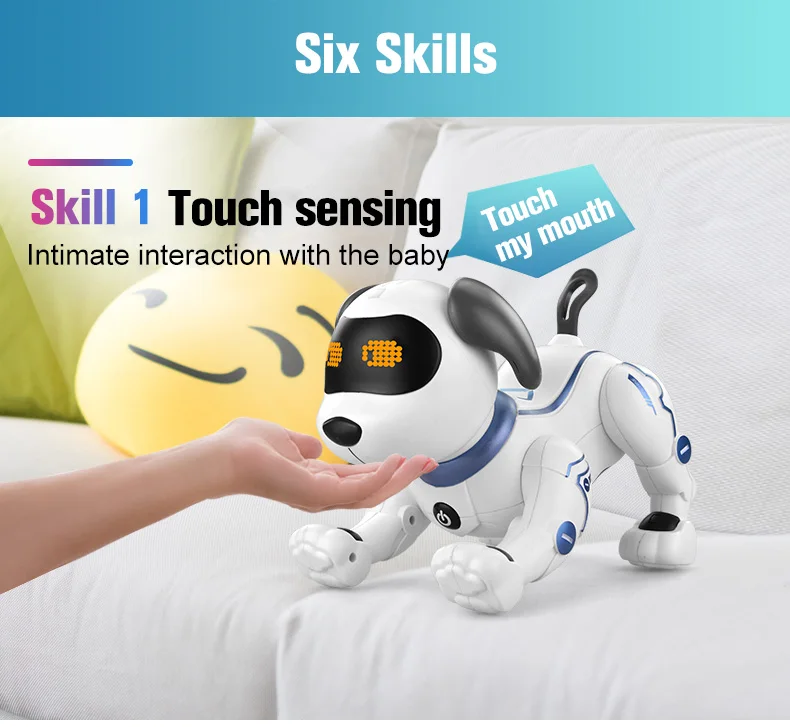 Intelligent Stunt Dog Robot Dog Singing Dancing Electric Pet Remote Control Pet Dog Touch Sensitive Interaction Children's Toys Intelligent Stunt Dog Robot Dog Singing Dancing Electric Pet Remote Control Pet Dog Touch Sensitive Interaction Children's Toys