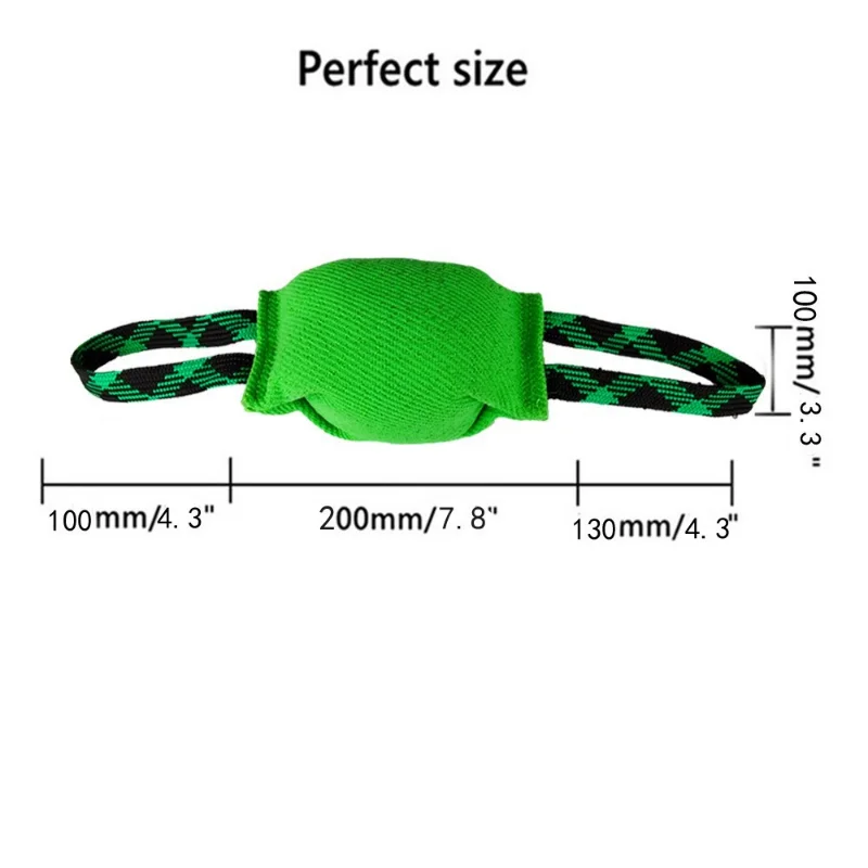 Pet Dog Bite Resistance Toys Thick Hemp Dogs Bite Toy Training Tugs Pillow Nylon Rope Double Handle Pet Training Supplies