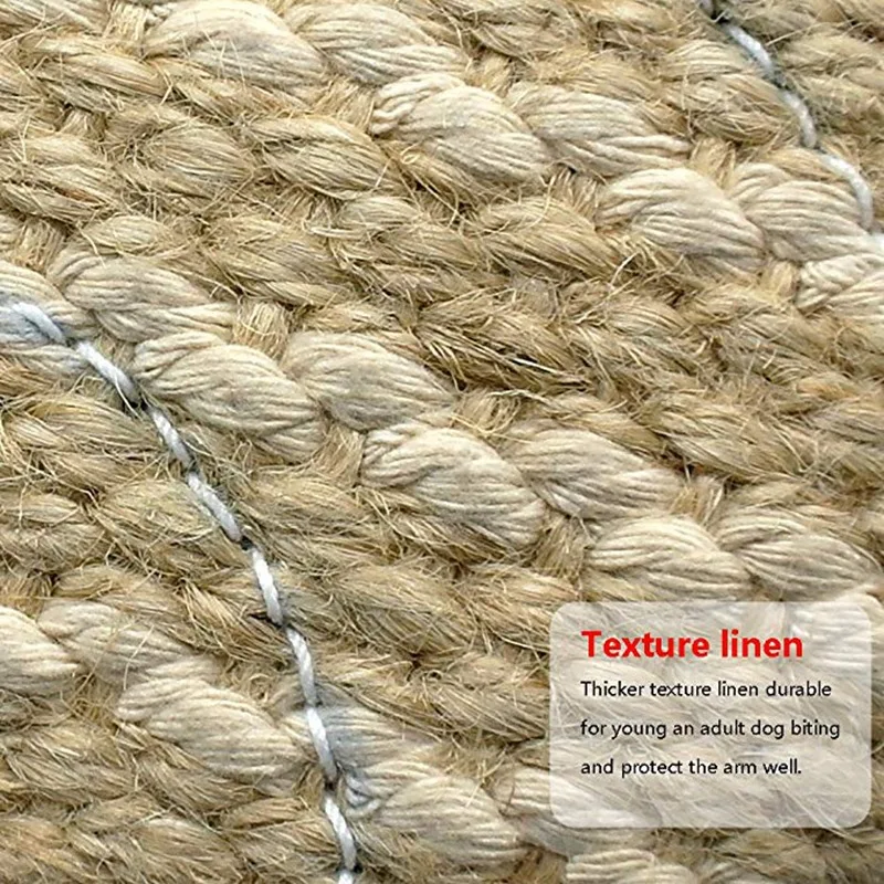 Durable Dog Bite Large Dog Bite Pillow 2 Handle Jute Bite Pillow Gusset Dog Tug Training Toys Pad for Dog Training Supplies Durable Dog Bite Large Dog Bite Pillow 2 Handle Jute Bite Pillow Gusset Dog Tug Training Toys Pad for Dog Training Supplies