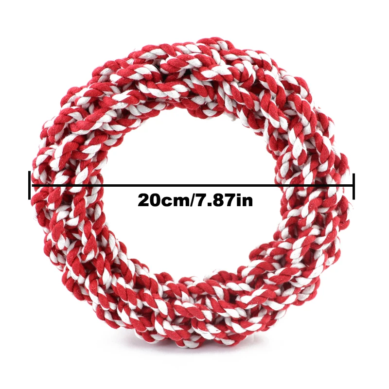 1PC Pet Toys Teeth Bite-Resistant Cotton Rope Rings Toys For Dog Medium Big and Large Dog Molar Toy Chew Toy 1PC Pet Toys Teeth Bite-Resistant Cotton Rope Rings Toys For Dog Medium Big and Large Dog Molar Toy Chew Toy