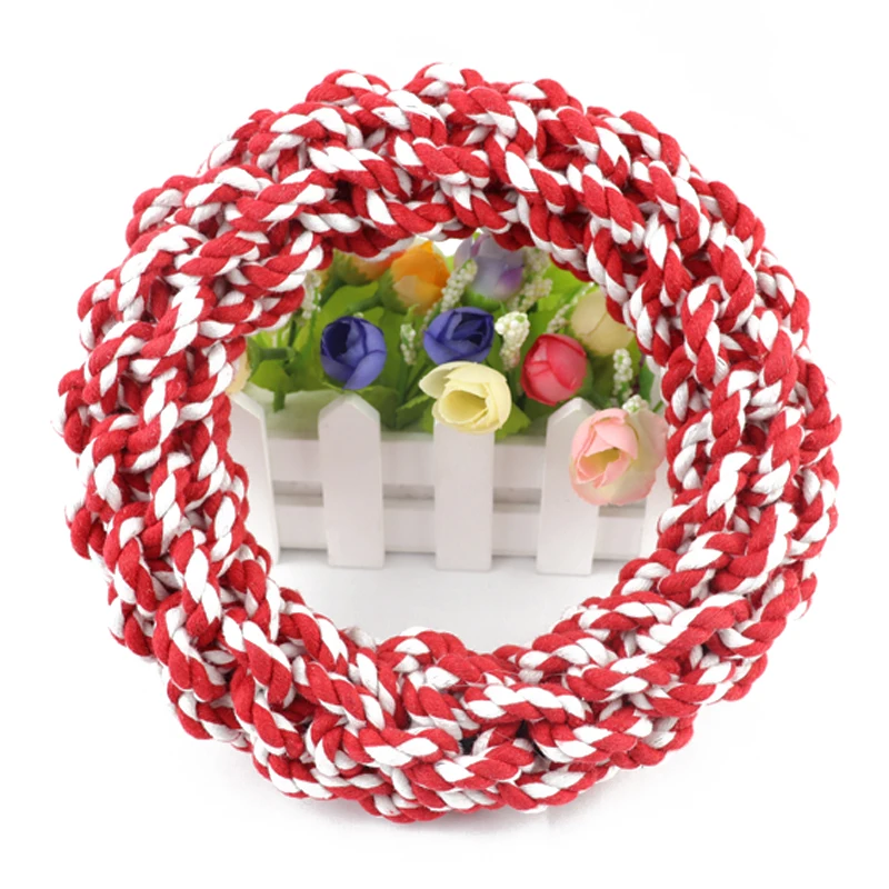 1PC Pet Toys Teeth Bite-Resistant Cotton Rope Rings Toys For Dog Medium Big and Large Dog Molar Toy Chew Toy 1PC Pet Toys Teeth Bite-Resistant Cotton Rope Rings Toys For Dog Medium Big and Large Dog Molar Toy Chew Toy