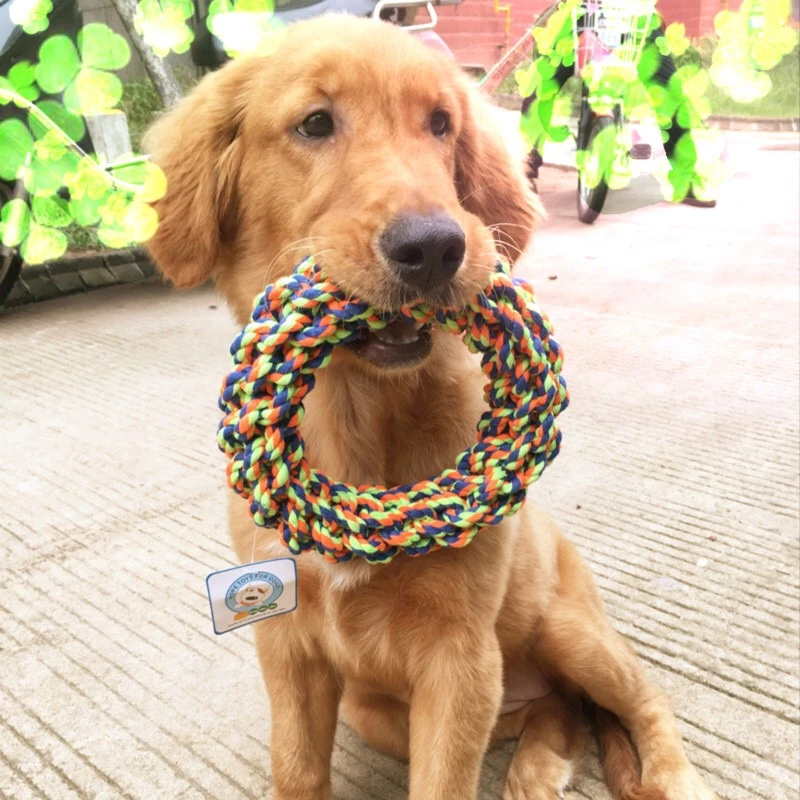 1PC Pet Toys Teeth Bite-Resistant Cotton Rope Rings Toys For Dog Medium Big and Large Dog Molar Toy Chew Toy 1PC Pet Toys Teeth Bite-Resistant Cotton Rope Rings Toys For Dog Medium Big and Large Dog Molar Toy Chew Toy