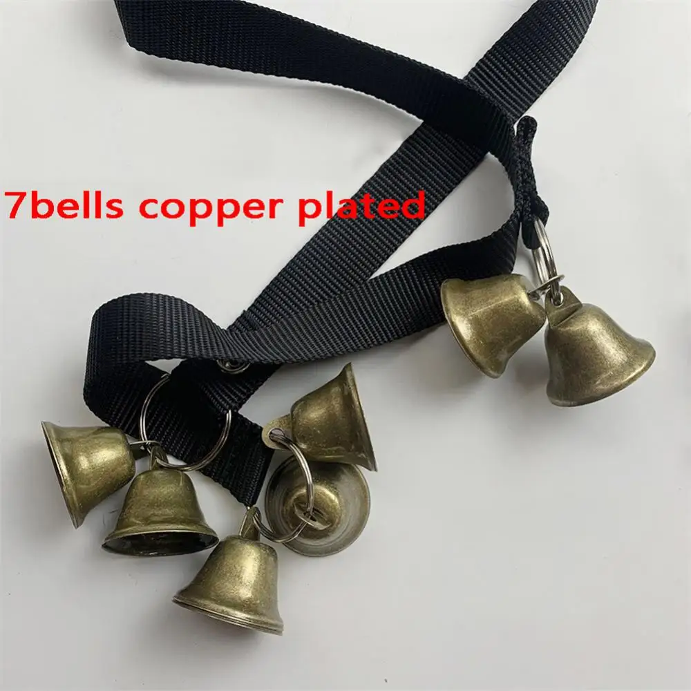 Durable Pet Training Doorbell Adjustable Bite Resistant Rope Lanyard Door Warning Bell Guide Dog Pet Training Bell Supplies
